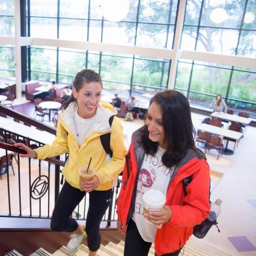 Friends Meeting Friends in the Flynn Campus Union